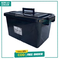 CB 25 Liter Container Box | Akako Multipurpose Plastic Storage Box KB31 L | Strong and Durable Black