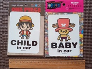 One Piece 海賊王 日本製 車用貼紙 child in car baby in car