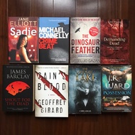 CRIME, THRILLER, FANTASY, HORROR, MYSTERY FICTION NOVELS SECONDHAND PRELOVED MURAH CHEAP CLEARANCE