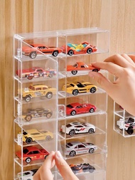 EZ Toy Car Show Display Case Organize Storage Boxes Hot Wheel กล่องโชว์อะคริลิค กล่องโชว์โมเดลรถฝาหน้าเปิดได้ กล่องใสกันฝุ่นกันรอย โชว์รถโมเดล อะคริลิค โมเดลรถ
