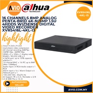 Dahua 16CH 16 Channel 4K 8MP Lite 5MP 5 Megapixel Analog CCTV DVR Recorder 4x HDD XVR5416L-4KL-I3
