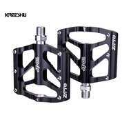 1Pair ZTTO Practical Ultralight Aluminum Alloy Flat Bicycle Pedals for Folding Mountain Road Bikes