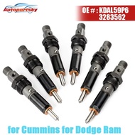 1/6x KDAL59P6 Fuel Injector Nozzle for Cummins for Dodge Ram 2500 3500 5.9L 6BT 12 Valve 3283562 043
