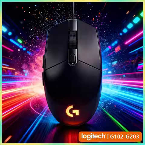 Logitech G102 Prodigy Gaming Mouse 6 Customizable Buttons HERO Sensor RGB Lighting Ideal for PC Mac 