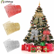 Christmas Gift Packaging Foldable Line Edge Crafts / Christmas Ribbon Hollow Out Shiny Gold Ribbon / Christmas Gift Packaging Tape / Wedding Christmas Tree Decoration /