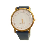 Agnes b. others quartz wrist watch analogues leather WHT VJ20-KZX0 Direct from Japan Secondhand