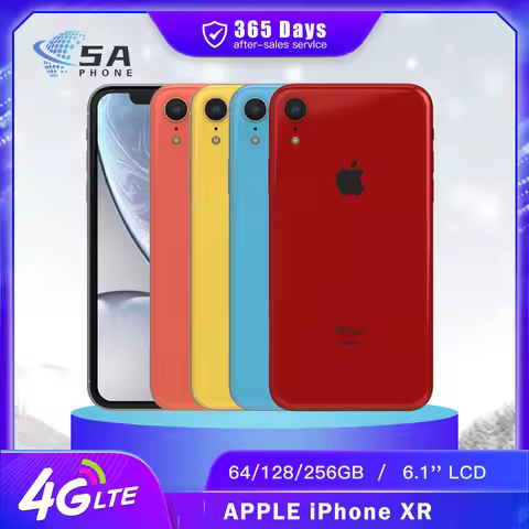 Original Unlocked Apple iPhone XR 4G Mobile Face ID 3GB RAM 64GB/128GB/256GB ROM NFC 6.1" IPS LCD 12