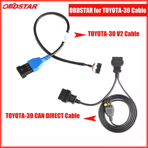 OBDSTAR for Toyota-30 V2 Kit Including CAN DIRECT Cable&for Toyota-30 V2 Cable for 4A/8A-BA All Key 