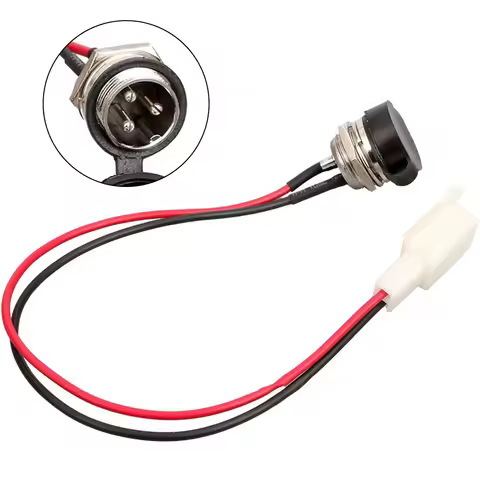 Balancing Scooter Hoverboard 3 Pin Charging Port 2 Wire Charging Port Replacement For Kids Electric 