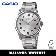 (100% Original) Casio Enticer MTP-V001D-7B Quartz Silver Dial Stainless Steel Watch MTPV001D MTPV001
