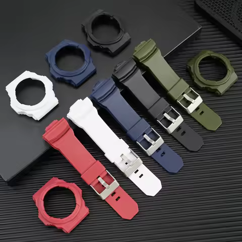 Replacement Resin Silicone Band + Case for Casio G-SHOCK GA/GLX Series (GA-150/200/201/300/310/GLX10