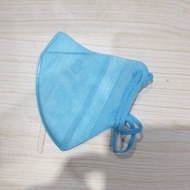 masker duckbill anak polos - biru