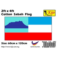 60x120cm 2x4ft Cotton Sabah Flag Bendera Negeri Sabah Malaysia Sabah Flag