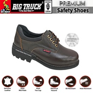 Big Truck Men's Premium Safety Shoes Safety Boots Low Cut Lace Up STR8024 TK Brown Kasut Kerja SIRIM
