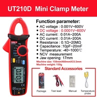 UNI-T UT210D UT210E AC DC Current Clamp Meter True RMS Voltage Resistance Capacitance Meter Digital 