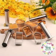 [1 piece] Pineapple Bakery Cutter Aluminum Rectangle Cake Pie Tart Mold Press Mould Stainless Steel 