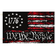Cross-Border 1776 Retro American Flag 3x5 Feet Outdoor Interior Decoration Parade Party Digital Prin