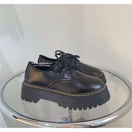 Bonnywithyou : ꒰ พร้อมส่งในไทย1-3วันถึง ꒱ รองเท้าหนังบริติช 🖤 ˚ ༘ เสริม4.5cm🛼 ความฮิตสาว Y2Kต้องมี
