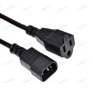 Japanese Standard C14 Pinzi Male Head to 5-15R American Standard Female Power Extension Cord Japanes