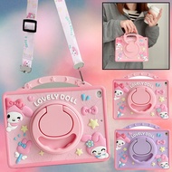 3D Melody Rotate Soft Kids Handle Case Silicone Cover For Samsung Galaxy Tab A 8.0 2019 A7 A8 A9 A9+