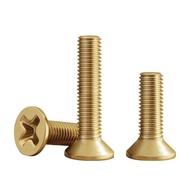 M2M2.5M3M4M5M6Copper Screws Copper Phillips Countersunk Screws Countersunk Head Machine Screws Flat 