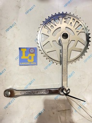 Crank Gir Depan 44T & 48T Gowesan Phoenix Sepeda Jengki ONTEL Krum Pantek Besi 165MM
