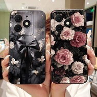 For Itel A50 A50C A667L A669L Beautiful Bow Rose Painting Phone Casing ItelA50 ItelA50C Lens Protect