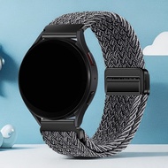 1pc 18mm20mm22mm Braided Magnetic Loop Compatible With Sam Galaxy Watch 7/6/5/4 40mm44m/6 Classic 43