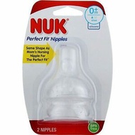 ORIGINAL NUK 2pcs Wide Neck Teat NUK Teat NUK Nipple Wide Neck Type Puting Botol Susu NUK 0m+ Slow F