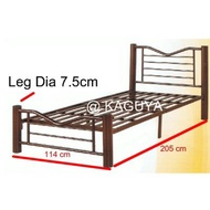 Super Single Metal Bed 3.5ft Metal Bed with Folding Bed Base