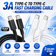 For Samsung 3A Fast Charging Cable Dual Type C 1M-2M Universal Charger Data Cable for Android Phone 
