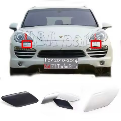Fit 11-14 L&R Porsche Cayenne 958.1 92A Base Sport Diesel S Hybrid 3.0L 3.6L Front Headlight Washer 