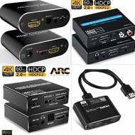 ⓥ20pcs 4K60Hz 5.1 ARC HDMI Audio Extractor Splitter 4K HDMI To HDMI 2.0 Audio Extractor Optical ✡☞