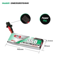 High G 350mAh 1S 3.8V 70C HV G27 plug remote control indoor drone lithium battery