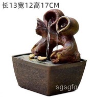 YQ7 Mini Fountain Handicraft Ornaments Rockery Feng Shui Turns Water Device Bonsai Study Coffee Table Decorations