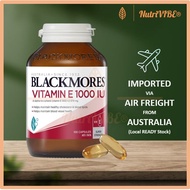 [Ready SG Stock] Blackmores Natural Vitamin E 1000IU 30/ 100 Capsules Bio E Cholesterol Health