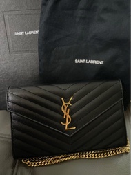 YSL Saint Laurent Wallet On Chain 聖羅蘭包款WOC鏈條信封包