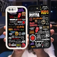 Z-48 Rock Band White Black Casing for OPPO A3S A5 A1K A12E A37 A39 A83 F5 Realme C2 C2s Case