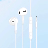 HP 惠普 DHH-1112 3.5mm接頭 半入耳式 有線耳機 白