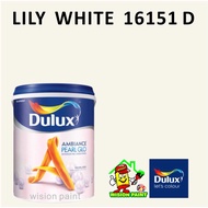 LILY WHITE 16151 D ( 1L ) DULUX AMBIANCE PEARL GLO INTERIOR MID SHEEN FINISH PAINT