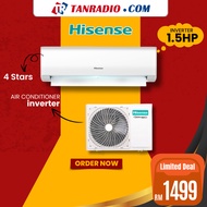 【PROMO EID ADHA】Hisense  Air Cond 1.5HP Inverter 4 STAR INVERTER AUTO CLEAN WIFI Air Conditioner  冷气