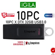 10PC Kingston PENDRIVE USBDRIVE DTX 32GB 64GB 128GB DTX USB 3.2 Flash Drive (128G/64G/32G)