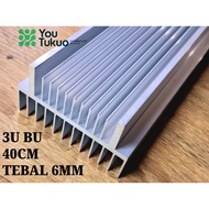 3U 40cm cooling Heatsink 6MM THICKNESS hs 3u 40 cm