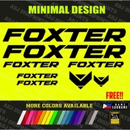 ♞FOXTER MTB Frame Decals Stickers MORE COLORS