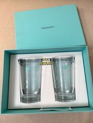 Tiffany &amp;Co. 蒂芬妮 超高級厚底酒杯/水杯/果汁杯(全新未使用，約500c.c)
