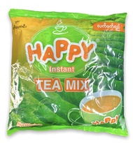 ชาพม่า ชานมพม่า Happy လက်ဖက်ရည် (ฟรี!!! กาแฟ) ชานมไข่มุก หอมใบชาพม่าแท้ รสหวานมัน กลมกล่อม Sugar Free ไม่มีน้ำตาล