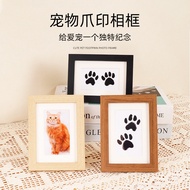 [Ready Stock Hot Sale] Dog Paw Print 17 17cm Photo Frame Pet Foot Print Hand Print Pad Hand Print Ha