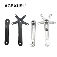 AGEKUSL Bike Cranksets Square Crank Arm 4 Claws Cranks For Brompton Pikes Camps 3Sixty Folding Bicycle