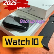 latest AMOLED  2025 logo  watch 10 47mm  smart watch wireless charging bluetooth calls  sport smart 