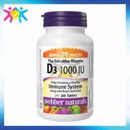 Webber Naturals - 維他命 D3 (1000 IU) 260 粒 超值加量裝 [平行進口] 此日期前最佳:2028年08月31日